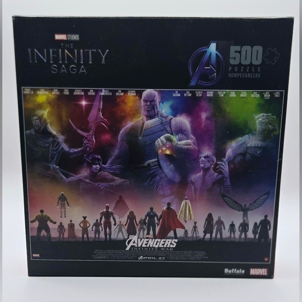 Marvel Avengers Infinity War 500 Piece Jigsaw Puzzle Buffalo Games New Sealed In